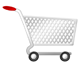 Koszyk sklepowy - logo zakupów internetowych